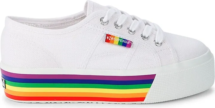 Pride Cotton Platform Sneakers
