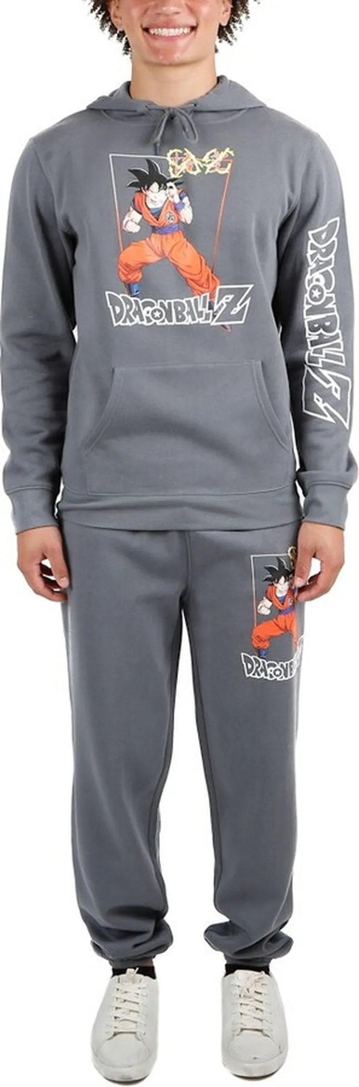 Dragonball Z Charcoal Hoodie & Sweatpant Combo XL