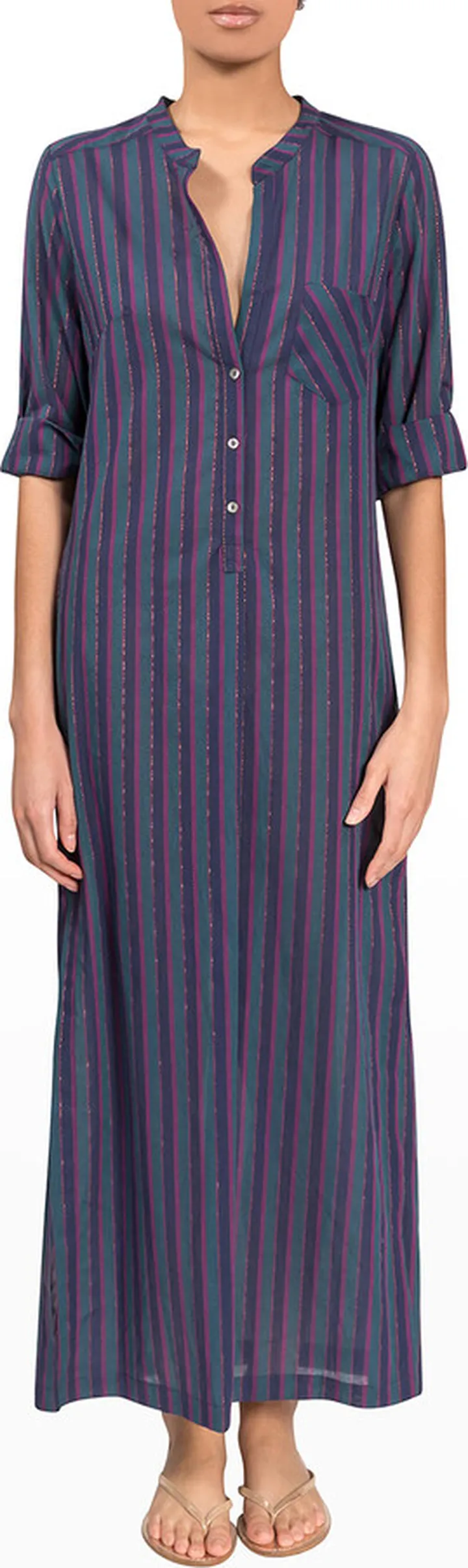 Tracey Striped Long Coverup Dress