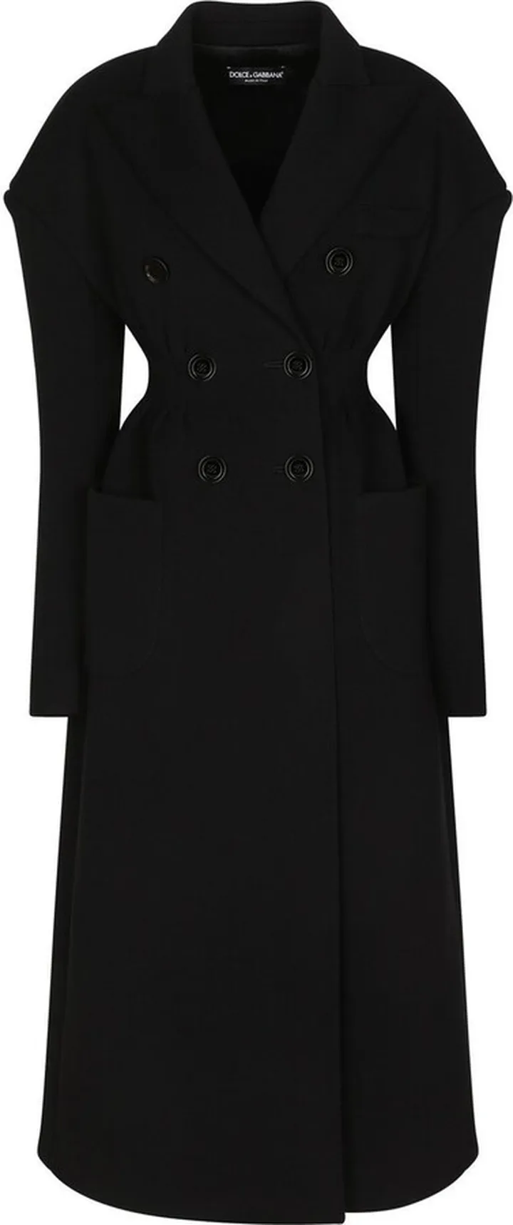 Double-Breasted Midi Coat