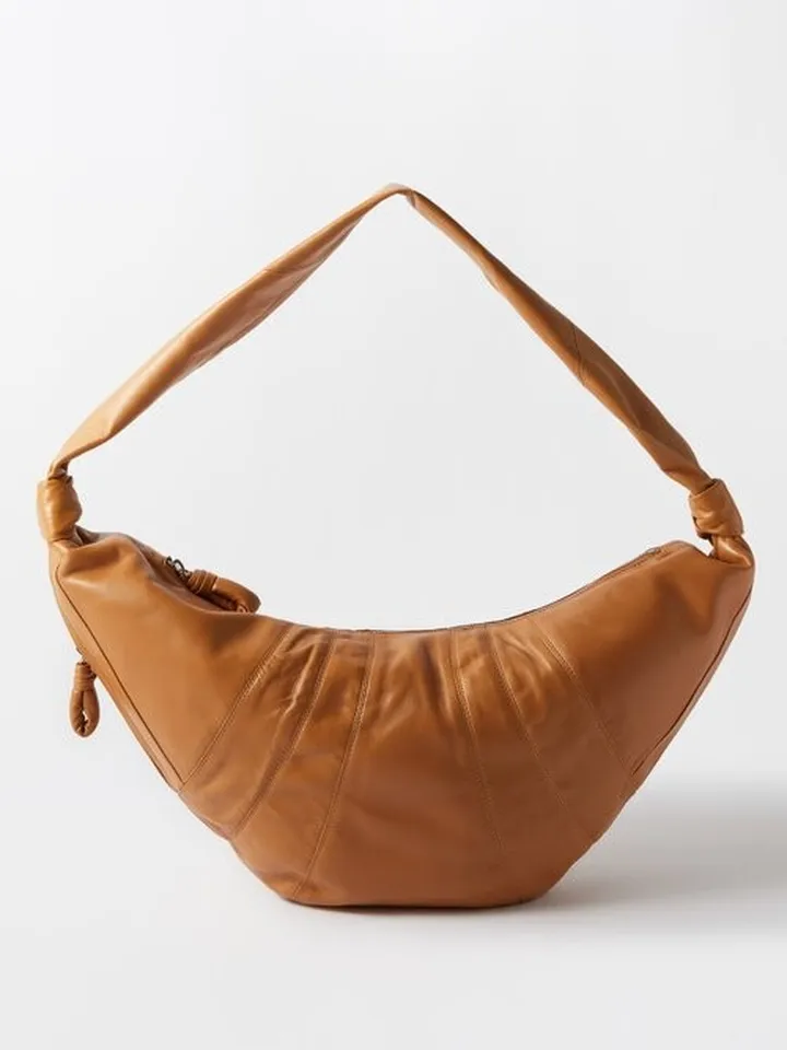 Croissant Large Leather Belt Bag