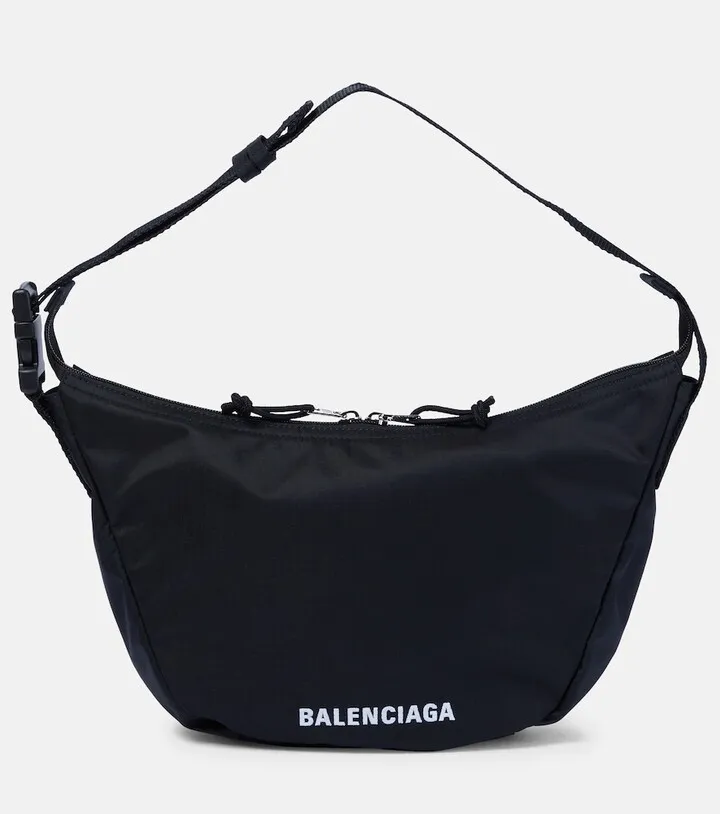 Wheel nylon shoulder bag