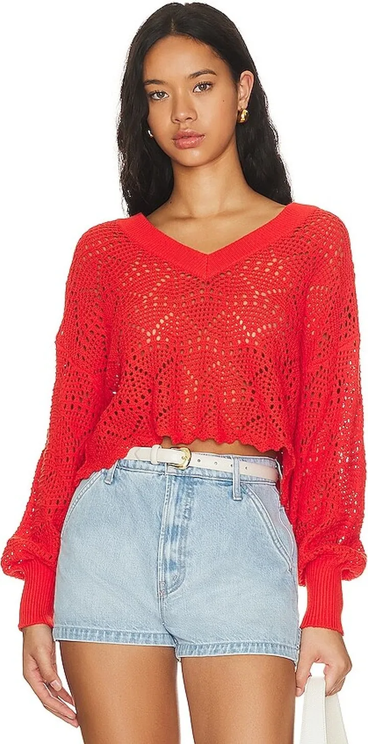 Crochet V- Neck