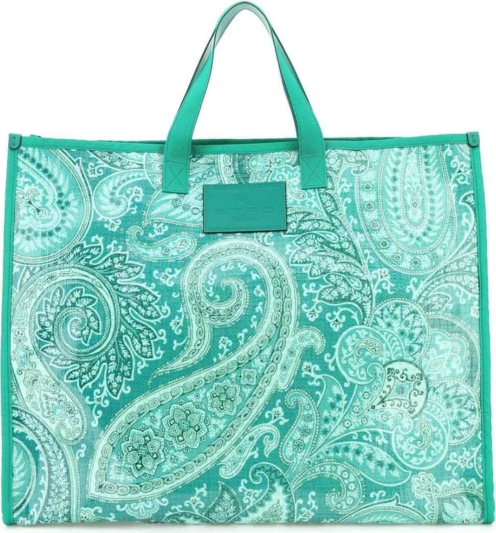 Etro Bandana Print Xl Shopping Bag