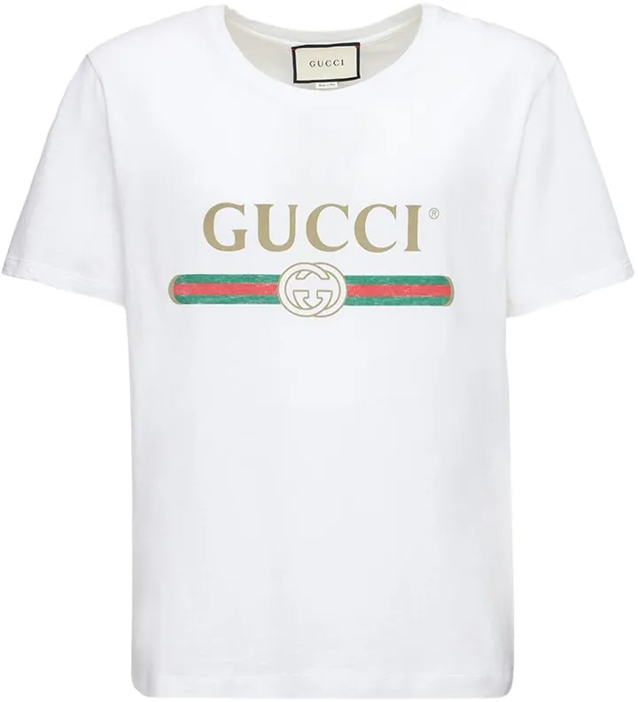 Logo print cotton jersey t-shirt