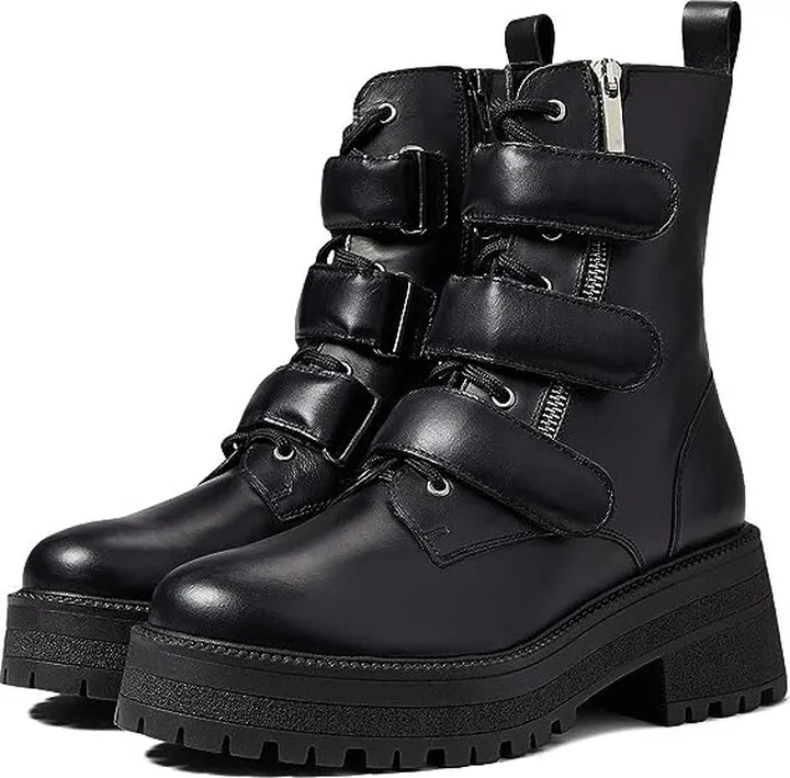 Free People Emmett Lace-Up Boot (Black) Women's Shoes