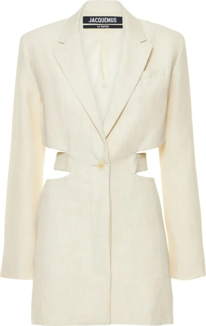 La Robe Bari linen blend mini dress