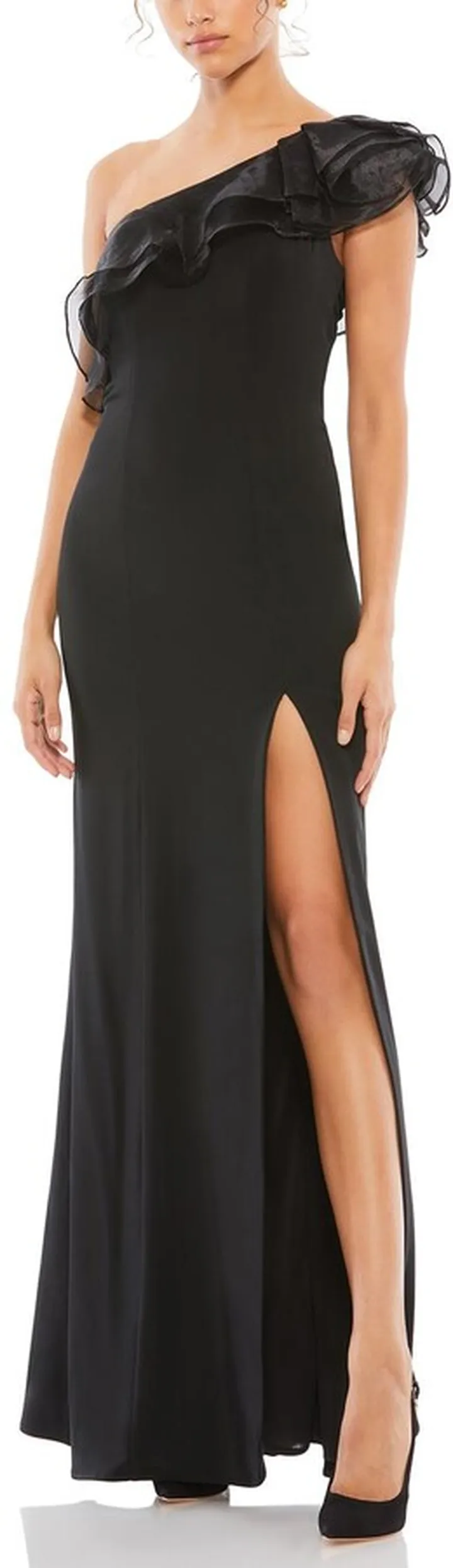 Asymmetrical Jersey Knit Gown
