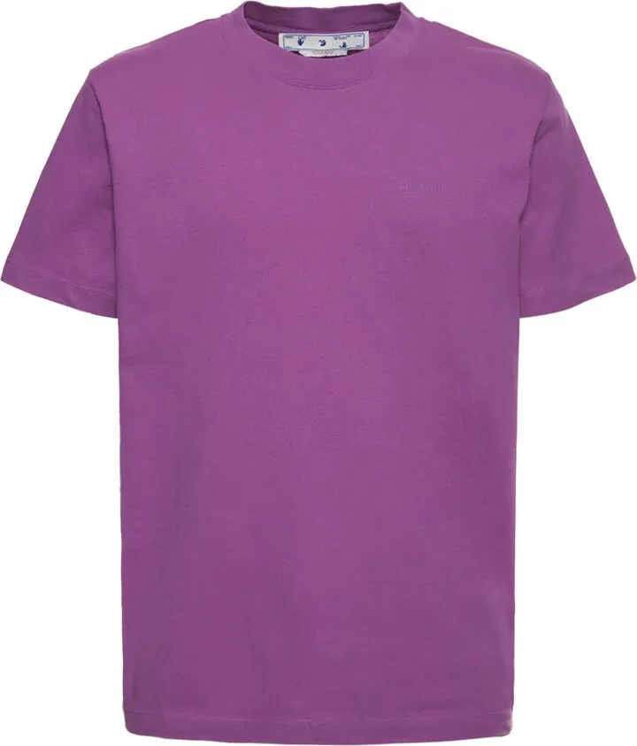 Diag slim cotton jersey t-shirt