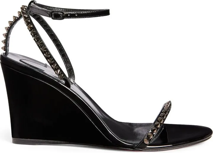 Christian Louboutin So Me Leather Wedge Sandals 85