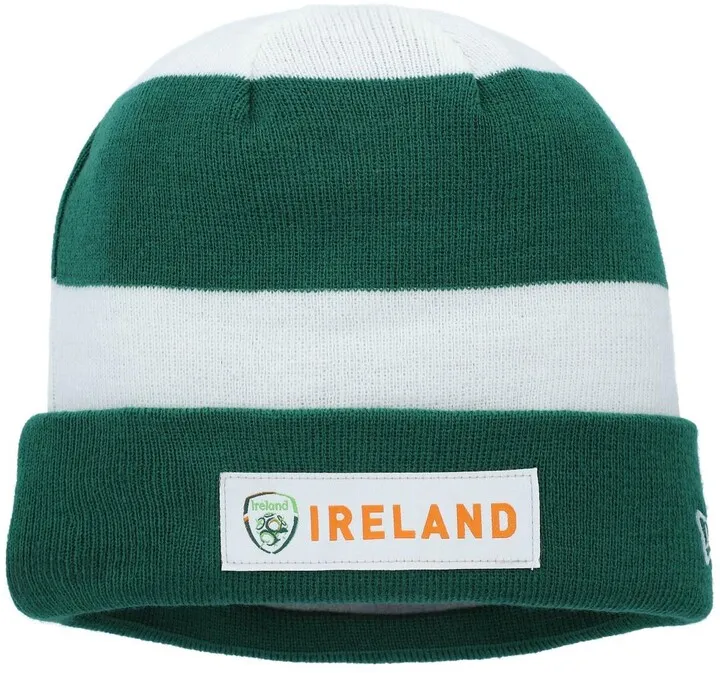 Men's New Era Green Ireland National Team Woven Patch Cuffed Knit Hat