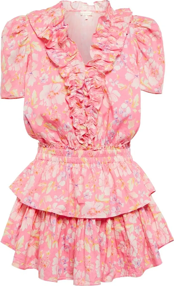 Ellis floral cotton minidress