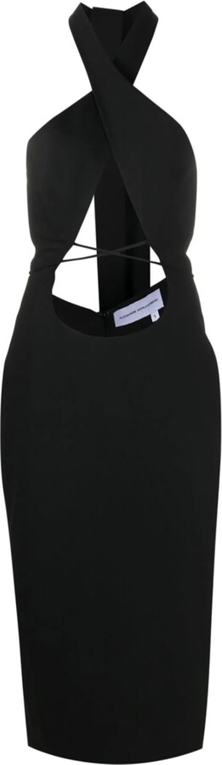Black Halterneck Cut-Out Dress