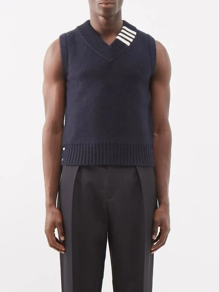 Wool-blend Sweater Vest