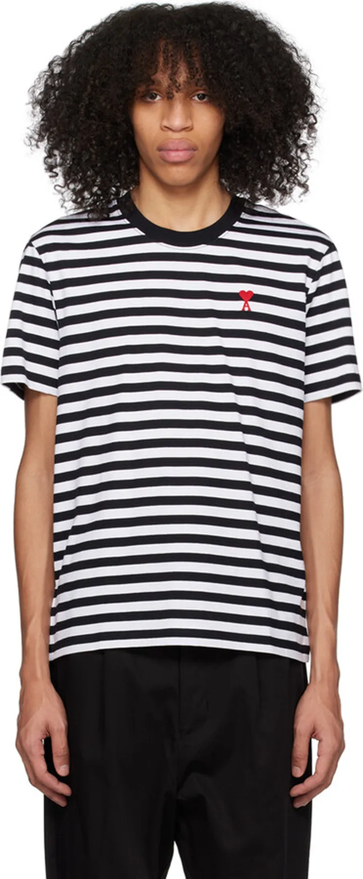 AMI Alexandre Mattiussi Black & White Ami de Cœur T-Shirt