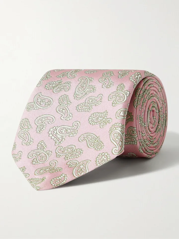 8cm Paisley Silk Tie