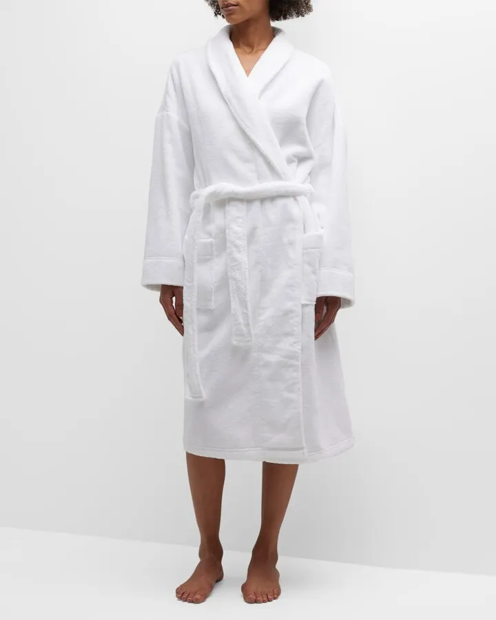 Shawl-Collar Organic Cotton Terry Robe