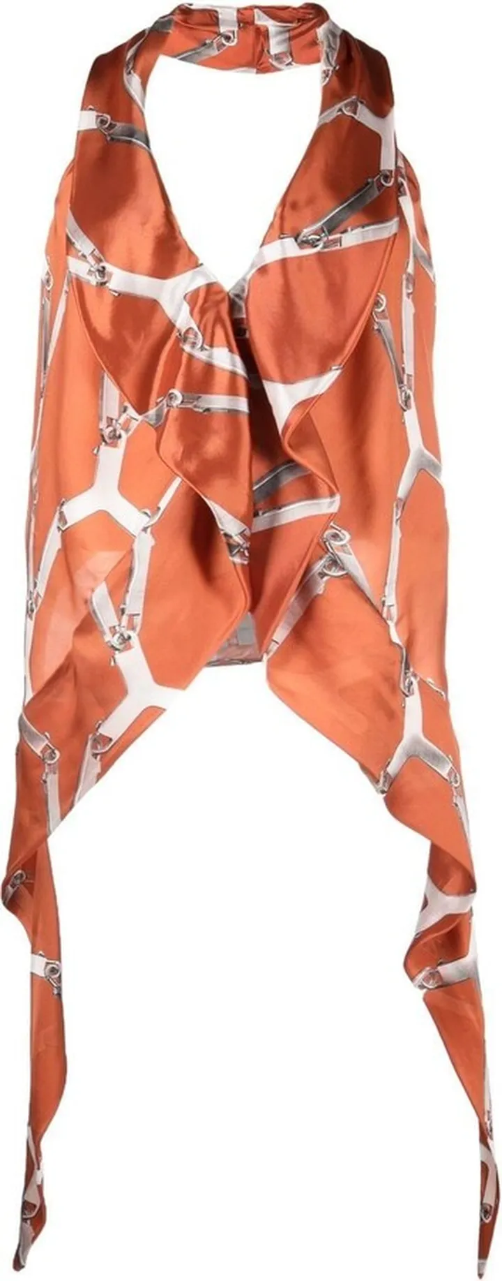 Wishbone halterneck top