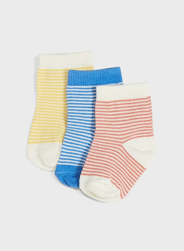 Kids 3 Pack Assorted Socks
