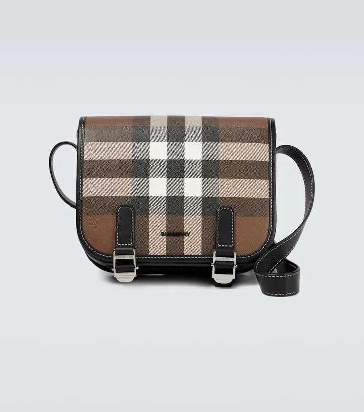 Checked shoulder bag