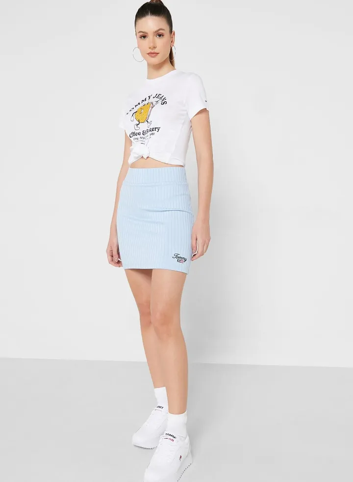 High Waist Mini Bodycon Skirt