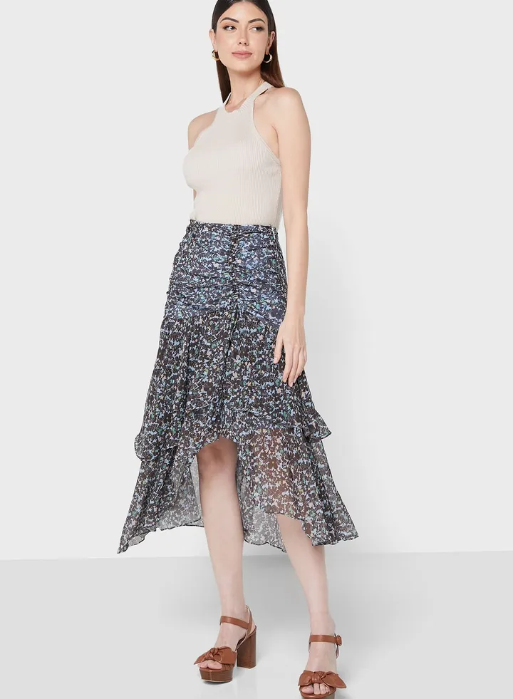 Printed Ruffle Skirts