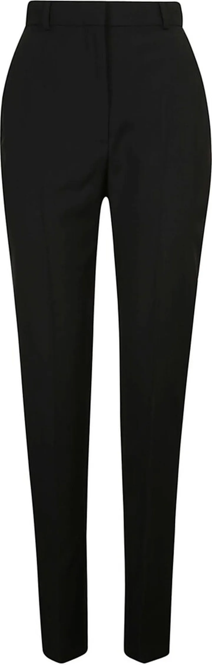 High-waist Plain Trousers