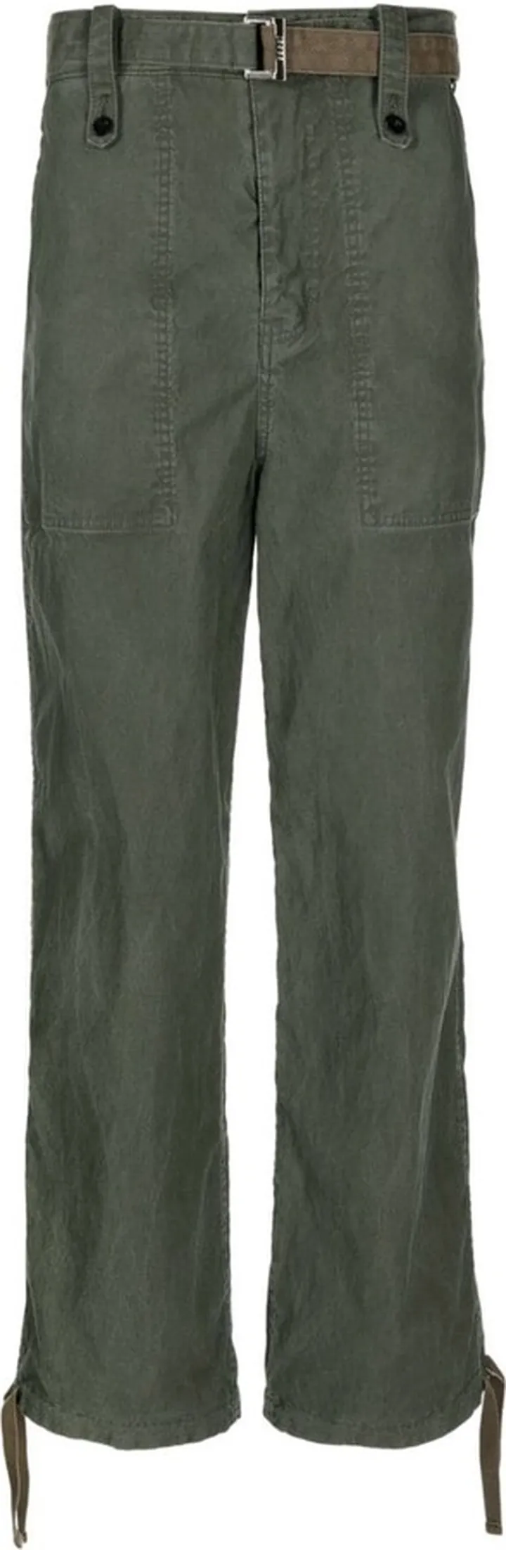 Straight-Leg Cotton Trousers