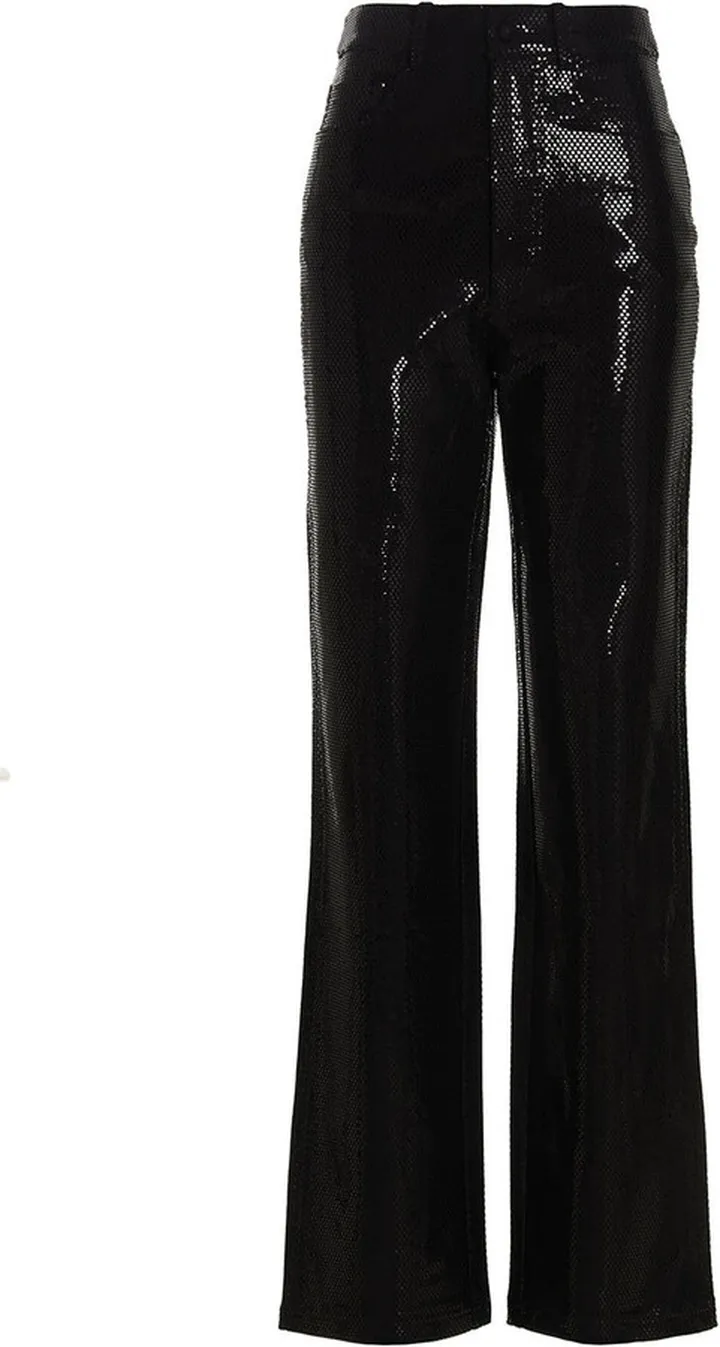 Foil Jersey Straight' Pants