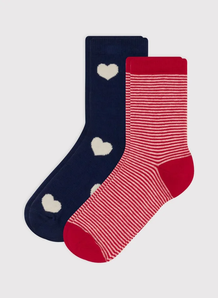 Kids 2 Pack Assorted Socks