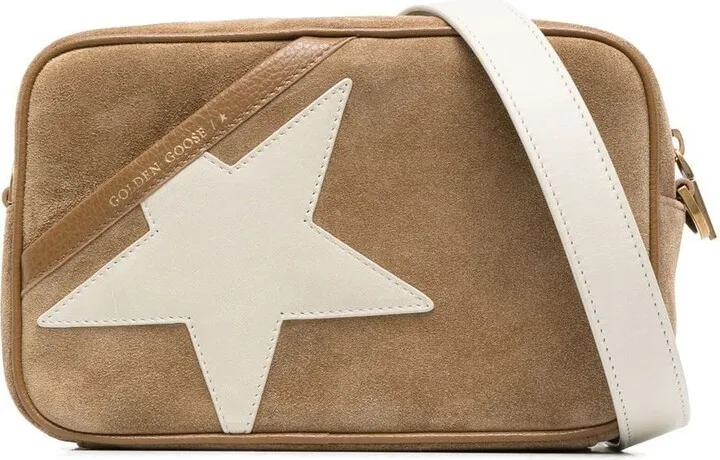 Star suede crossbody bag