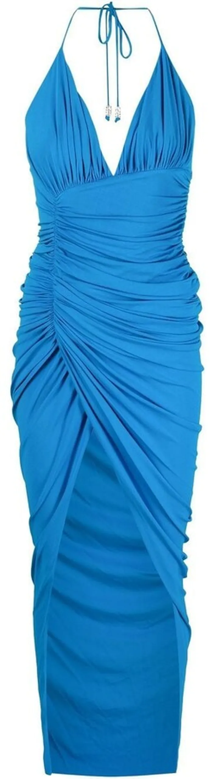 Ruched Halterneck Dress