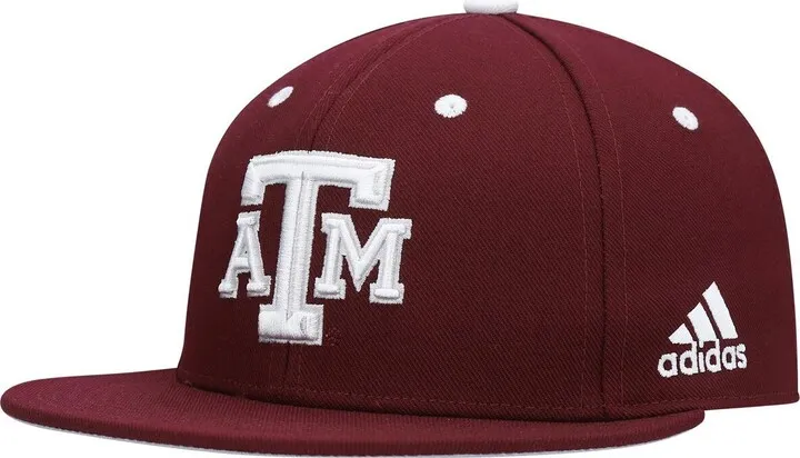 Men's Adidas Maroon Texas A & M Aggies On-Field Baseball Fitted Hat