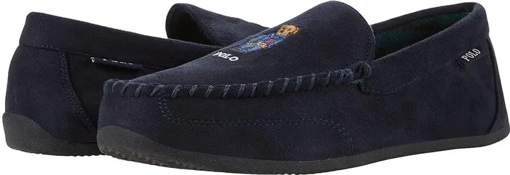 Polo Ralph Lauren Declan Bear Moccasin Slipper (Navy) Men's Shoes