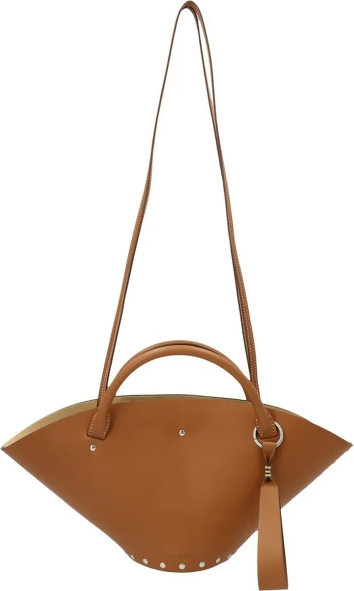 Jil Sander Sombrero Stud Embellished Tote Bag