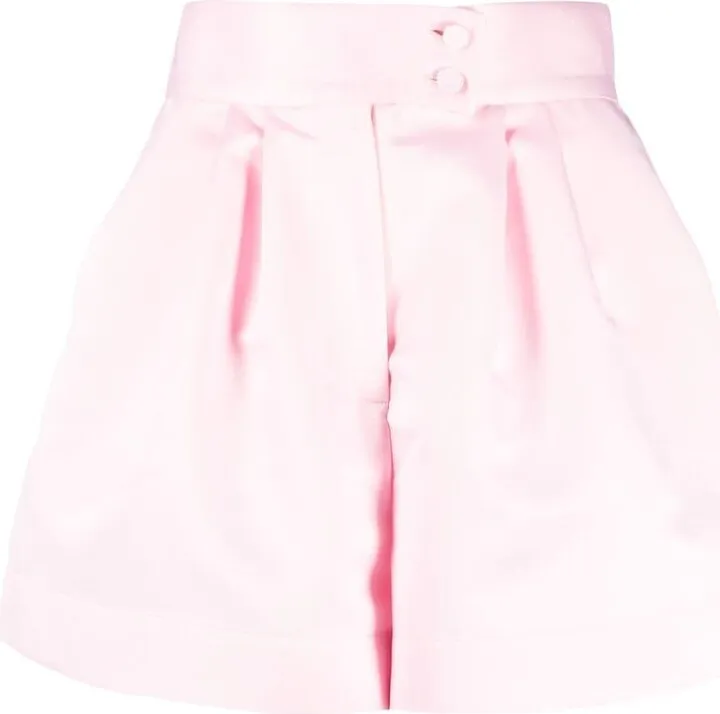 Satin-Finish Mini Shorts