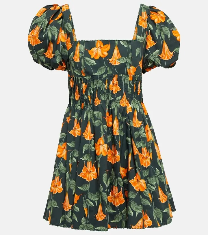 Caramelo Sabanero Nocturo cotton poplin minidress
