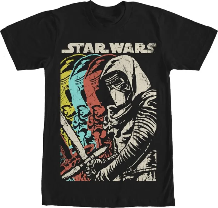 Men's Star Wars The Force Awakens Kylo Ren Copies T-Shirt - Black - 3X Large