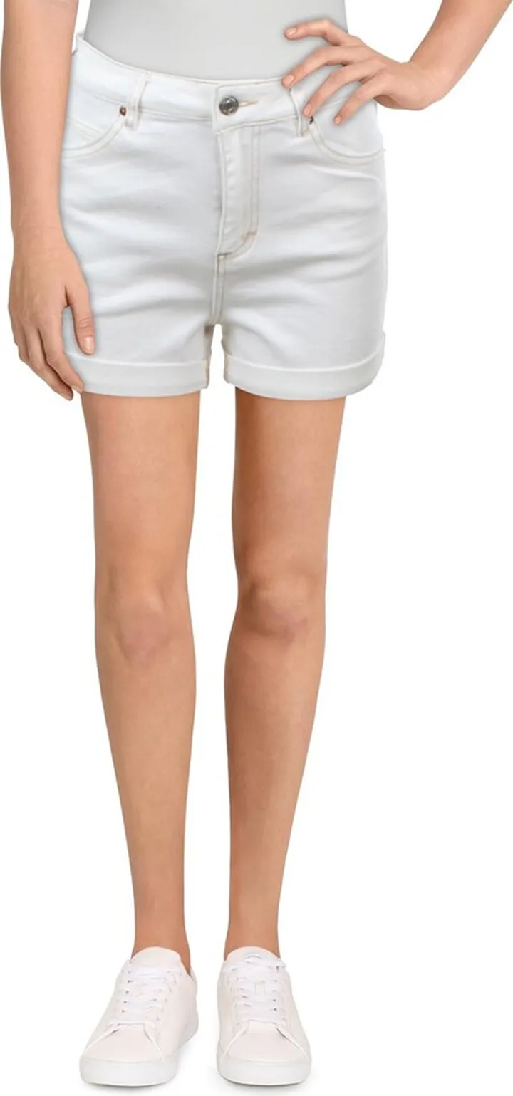 Womens Denim Above Knee Denim Shorts