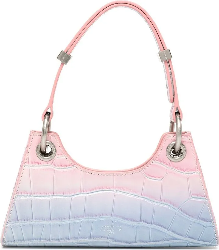 Froggy crocodile-effect mini bag