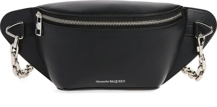 Biker Leather Belt Bag