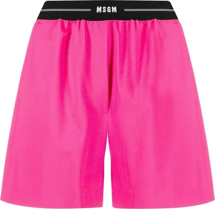Logo-Waistband Track Shorts