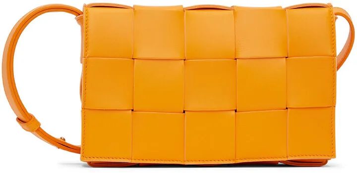 Bottega Veneta Orange Small Cassette Bag