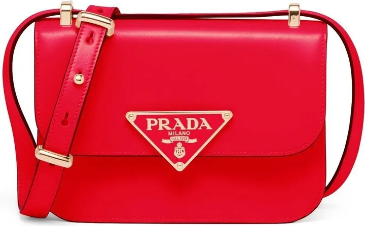 Emblème Saffiano leather shoulder bag