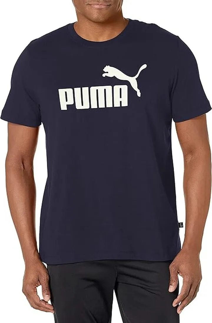 PUMA Essentials Logo Tee (Peacoat) Men's T Shirt