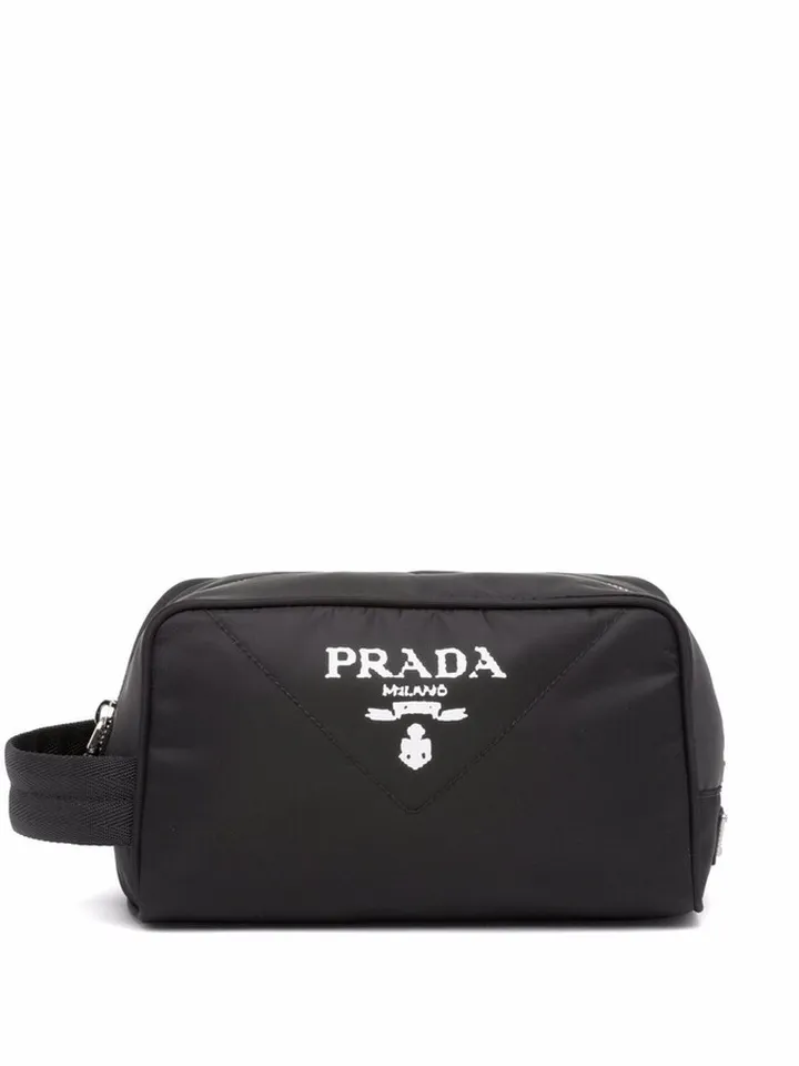 Re-Nylon logo wash bag