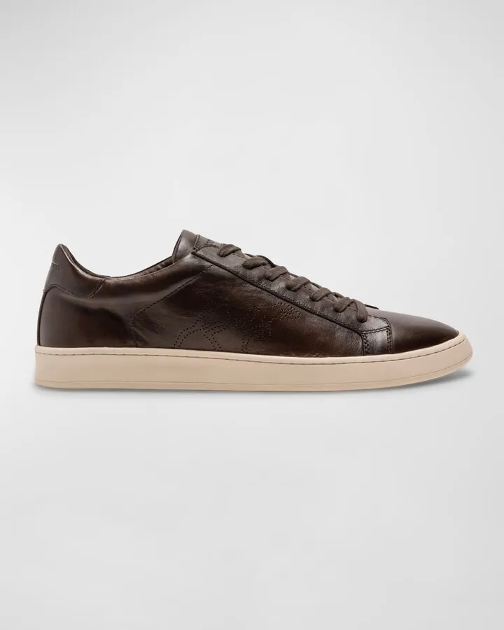Men's Shot-Gunner Leather Low-Top Sneakers
