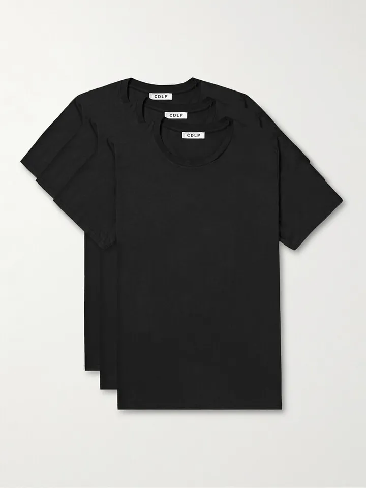 Three-Pack Lyocell and Pima Cotton-Blend Jersey T-Shirts