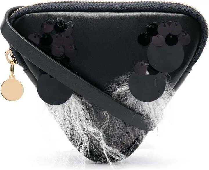 Triangle Leather Mini Bag
