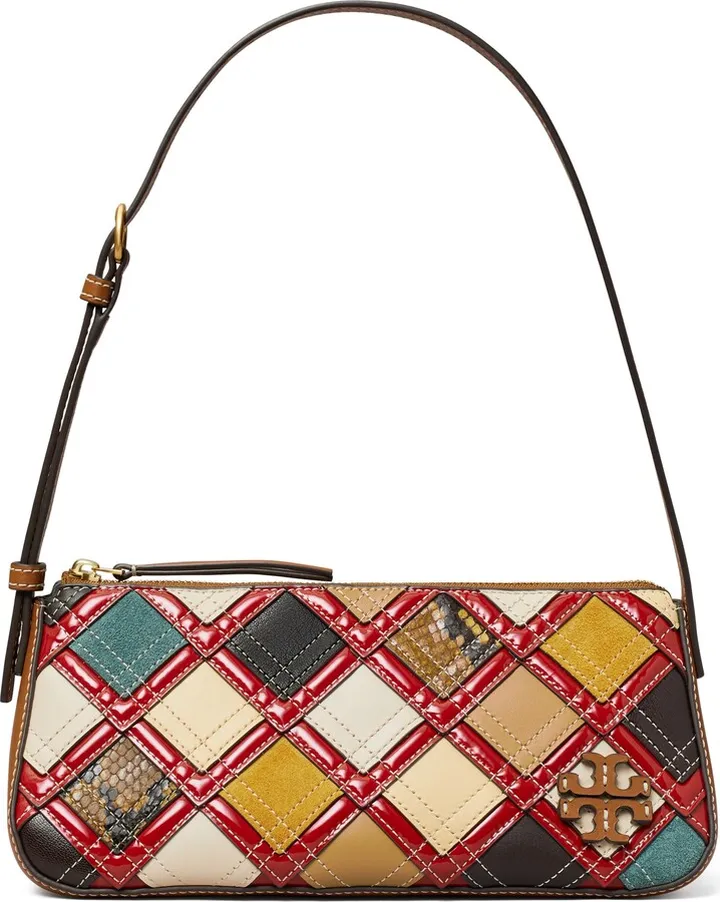 McGraw Patchwork Wedge Shoulder Bag